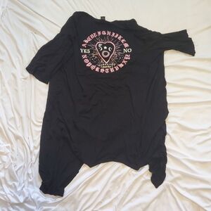 Hot topic ouija board open front cardigan xs